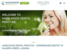 Tablet Screenshot of hazelwood-dental.com